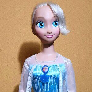 Vintage Disney Frozen Elsa My Size Doll 38 inches Tall